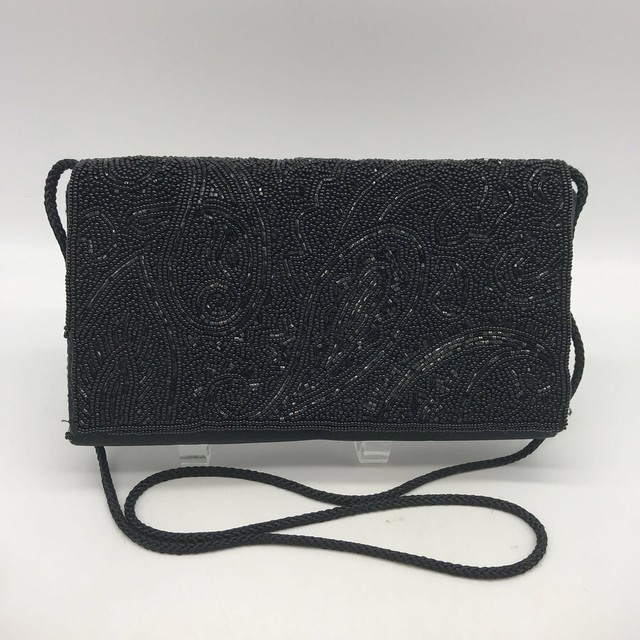 black beaded evening bag