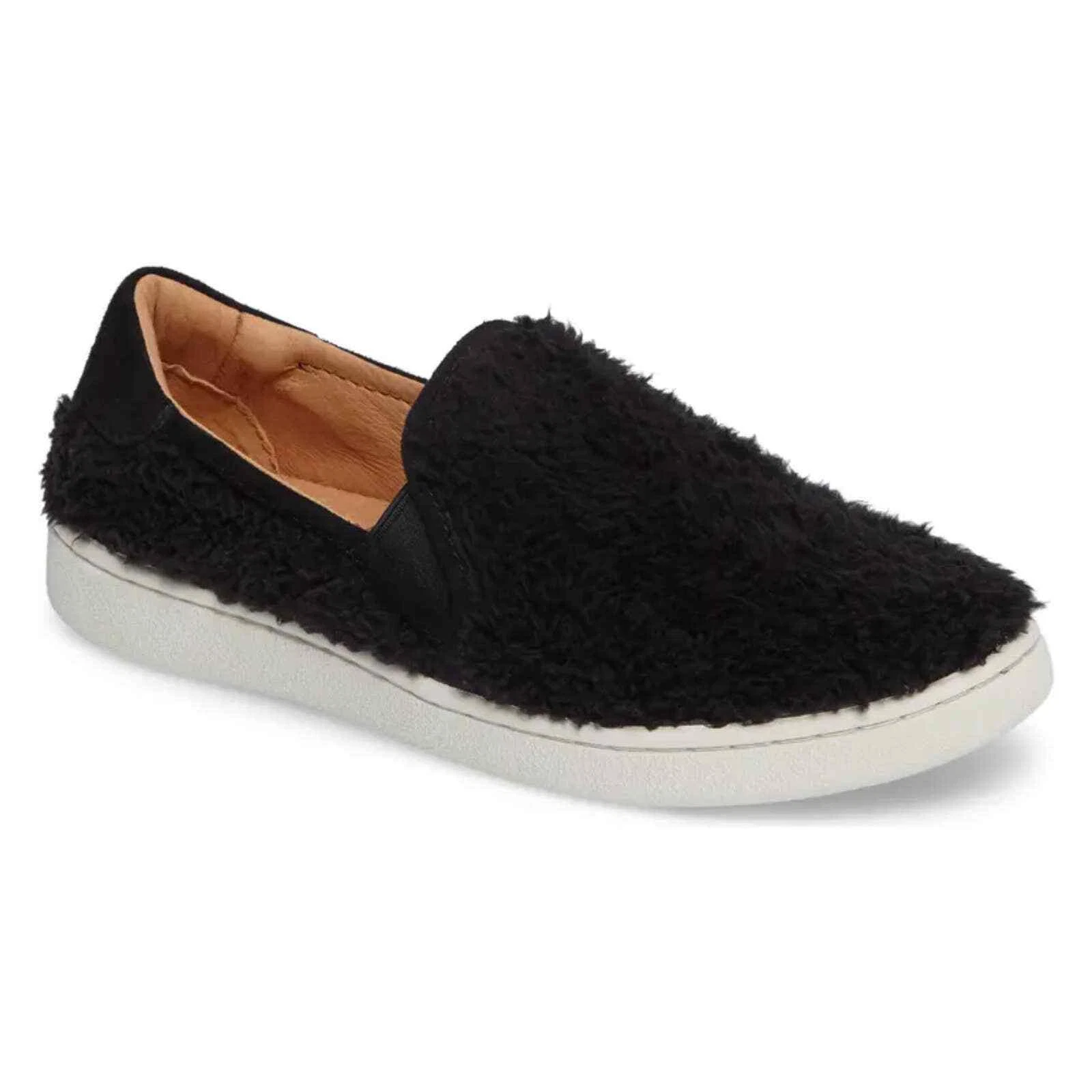 Sneaker slip on peluche UGG Ricci taglia 6 ottime condizioni nere sfocate peluche