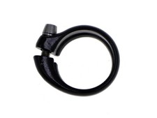 Morsetto Reggisella Bici In Lega Alluminio - 31.8mm Per Diametro 27.2mm, Con Leva Rapida - 2 Pezzi Nero E Argento - Foto 2