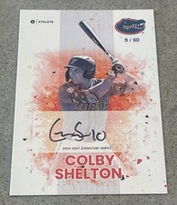 Colby Shelton 2024 Onit Athlete Florida Gators AUTO Baseball Card /60 ~ SEC