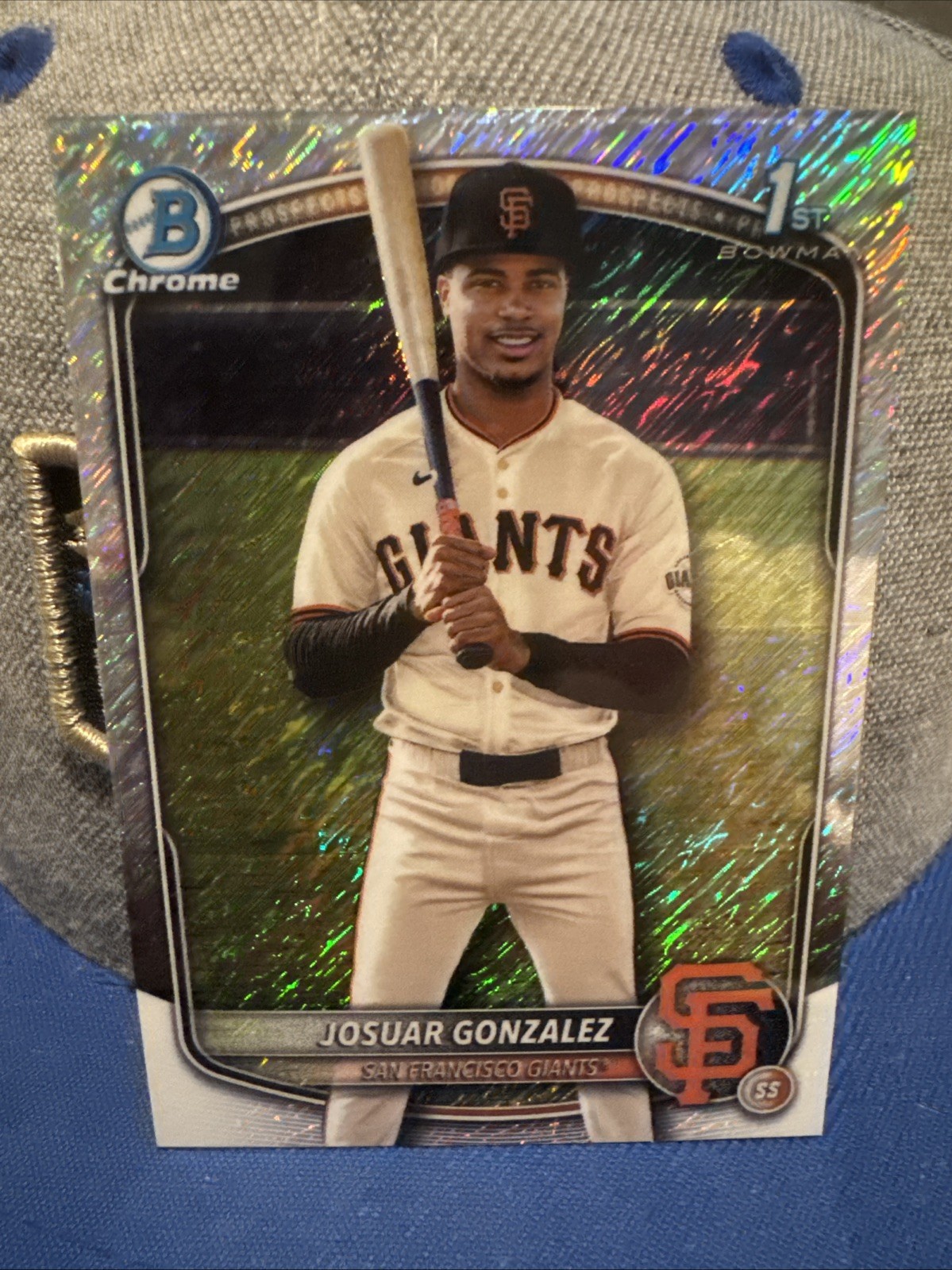 2025 Bowman Chrome Josuar Gonzalez Shimmer Refractor Bowman 1st SF Giants