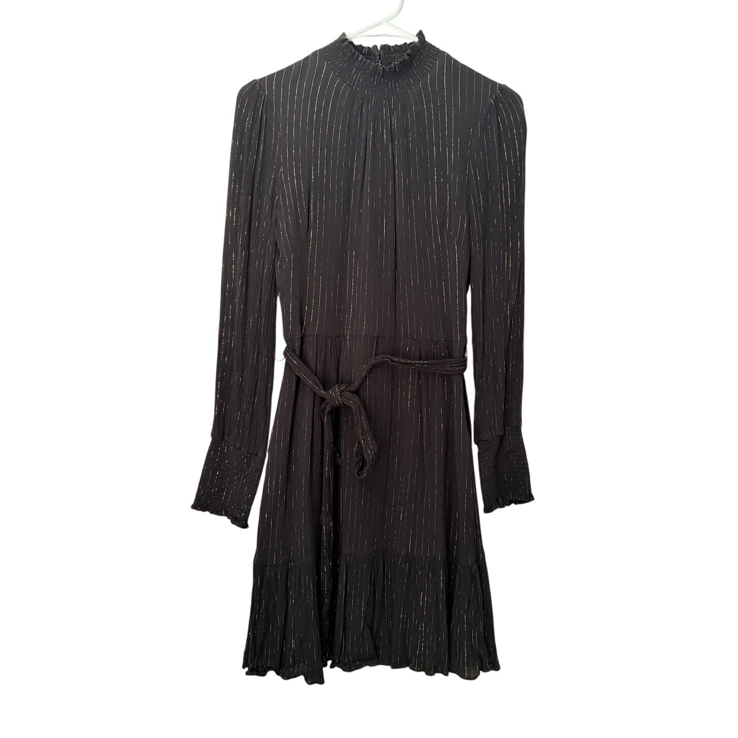 Tommy Hilfiger Womens Black A-Line Mini Dress Long Sleeves Size 2