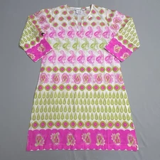 Gretchen Scott Designs Cotton Tunic Womens Extra Small XS Swim Cover Up Pink *