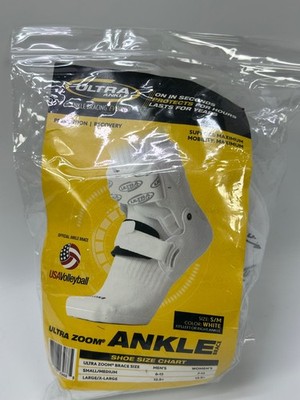 Ultra Zoom Ankle Brace Hinged Support for Recovery & Injury Prevention Size Smal