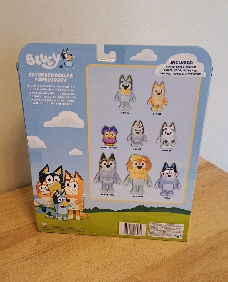Bluey Multipack 8 Figure Action Figure, Personaggi Collezionabili, Colori E Personaggi Variabili