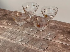 Image of LSA Century Gold Patterned Martini Glasses (4 pack)