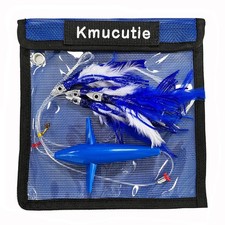 Set of seawater Big Game Fishing Marlin Tuna Trolling Lures with Bag Fishing ...