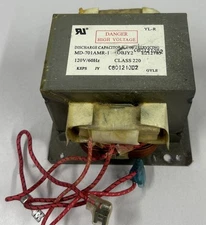 GUANGDONG MIDEA MD-701AMRB-1 High Voltage Microwave Transformer. 120V 60Hz