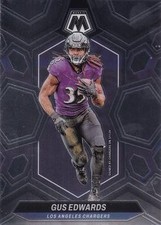 Gus Edwards 2024 Panini Mosaic #121 Los Angeles Chargers