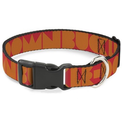 Plastic Clip Collar BUCKLE-DOWN Shapes Red/Orange NARROW-Small 7-8.5 (US IMPORT)