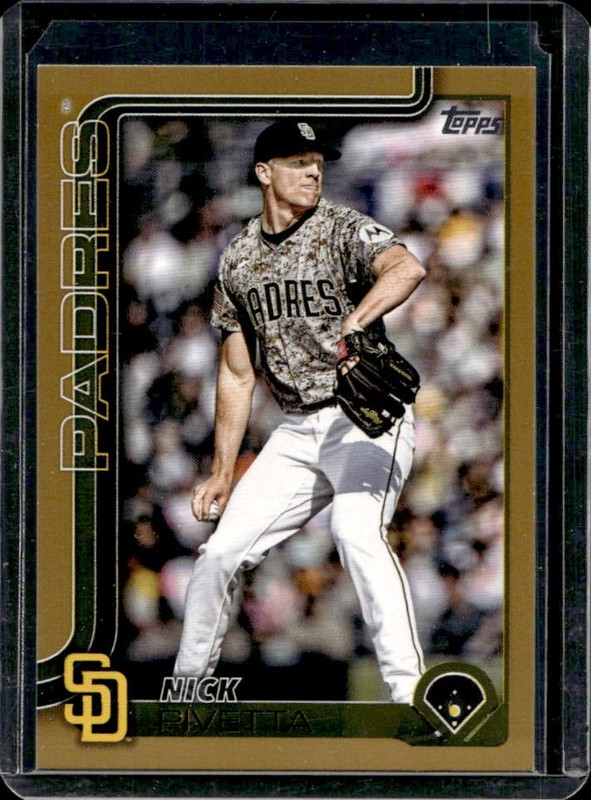 2025 Topps Update Nick Pivetta Gold Border #/2025 Padres