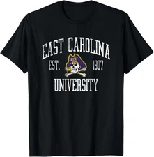 East Carolina Pirates Distressed Formal T-Shirt