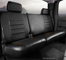 Fia Sl65-7 Blkblk Custom Seat Cover Rear 60 Driver 40 Passenger Split Bench