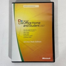 Microsoft Office Home & Student 2007 Word/Excel/PowerPoint/OneNote Service Desk