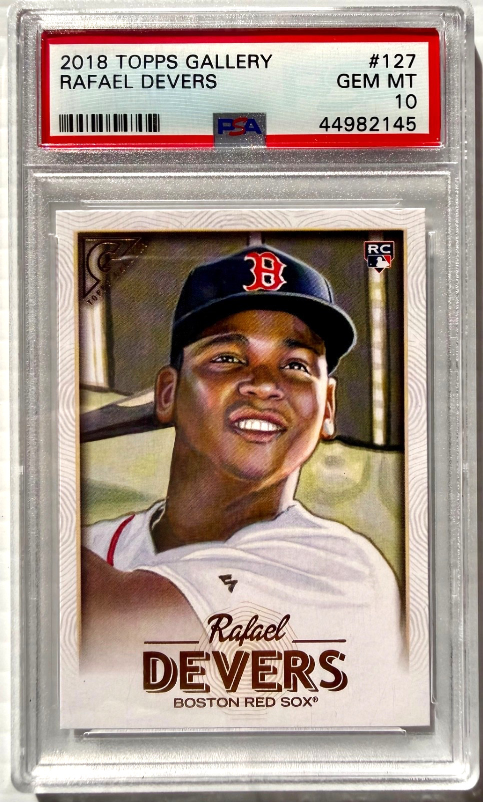 2018 Topps Gallery #127 Rafael Devers (RC) Graded PSA 10 GEM MT