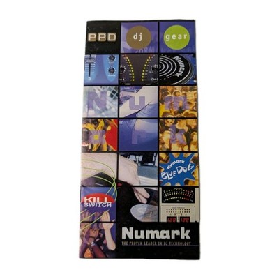 Vintage 1999 Numark DJ Technology Catalog Brochure PPD Blue Dog CDN-34 Mixer