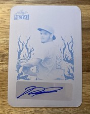 2023 Leaf Trinity - Luis Perales #T-LP1 Thrillerz Cyan Printing Plate Auto 1/1