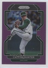 2022 Panini Prizm Tier II Purple Prizm Catfish Hunter #147 HOF 0bt4