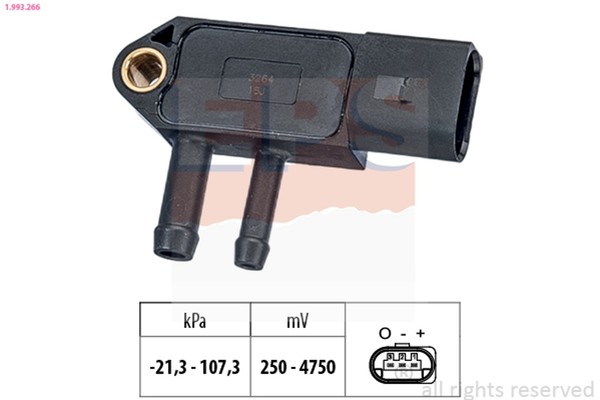 Sensor Abgasdruck Eps 1.993.266 FüR Vw T5 Cc Multivan 7HM 7HN 7HF 7EF 7EM 7EN B7-image