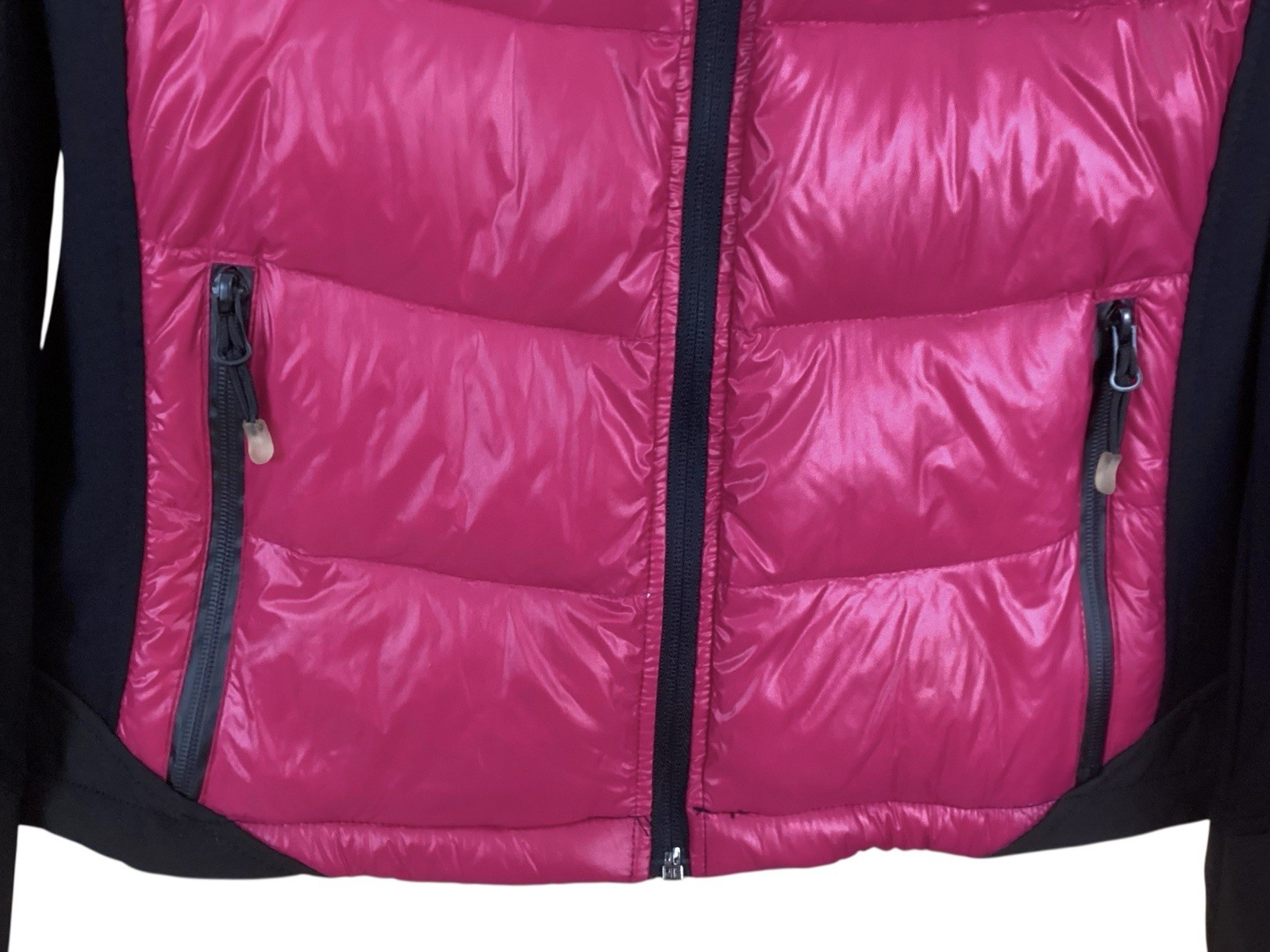 Halifax Traders Jacket Size Large Pink Black Down… - image 7