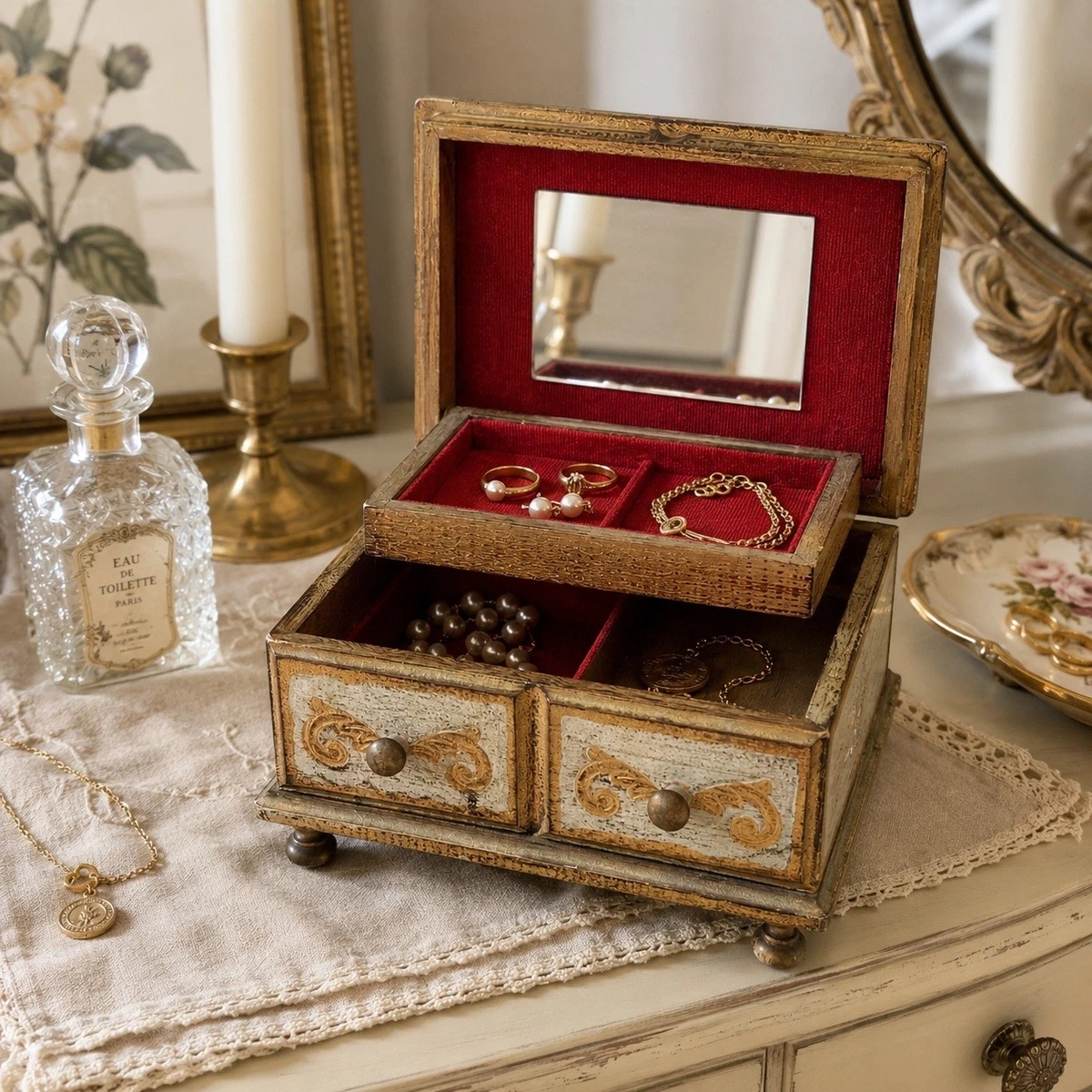 週末セール ビンテージ Florentine調 ジュエリーボックス 25+ Florentine Box In Jewelry Boxes for sale | Updated Oct 2026