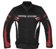 Alpha Cycle Gear Breathable Motorcycle Jacket CE Armored 2XL  *No Shoulder Pads