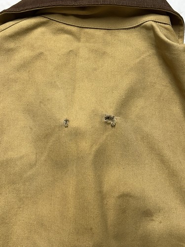 Giacca da caccia vintage Sears Sportswear tela taglia piccola gioco marsupio marrone/marrone - Foto 24 di 24