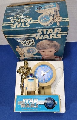 STAR WARS ALARM CLOCK 2箱 1980 Star Wars Alarm Clock MIB ESB vintage Toy By Bradley Talking