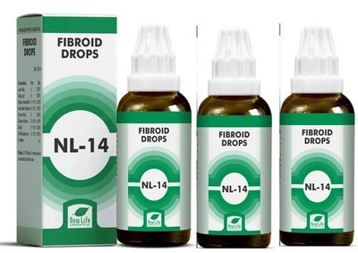 New Life NL-14 Fibroid Drops Pack of 3 | Menstrual & Uterine Support | Free Ship