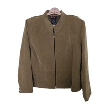 R & K ORIGINALS WOMENS POLYESTER TAUPE  JACKET BLAZER STYLE TOP SIZE 18  NWT
