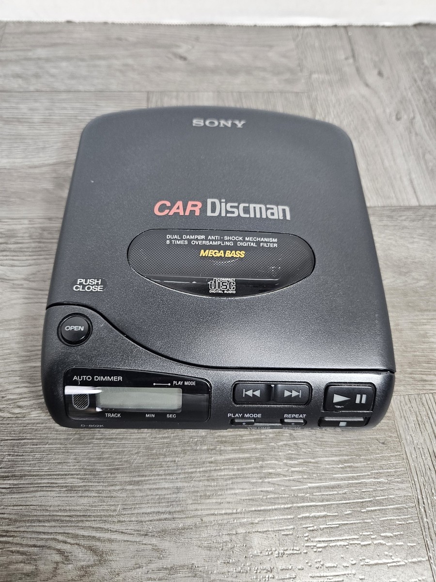 Sony Discman D-802K Portable Compact Car CD Player UNTESTED Unit