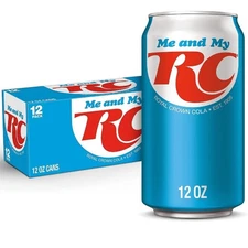 RC Cola Soda, 12 fl oz cans, 12 pack 12 Fl Oz (Pack of 12) 
