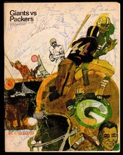 Green Bay Packers Auto 1967 NFL Illustrated Program 32 Sigs Vince Lombardi BAS
