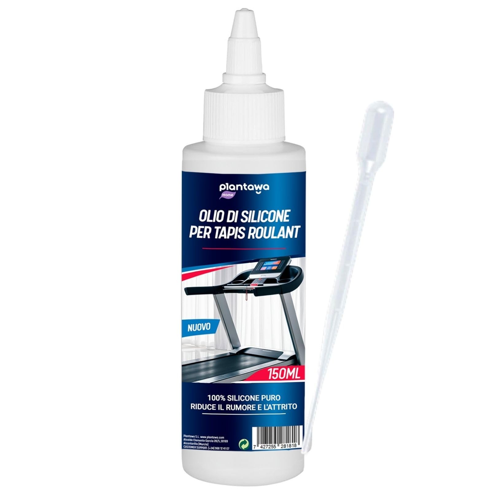 Olio per tapis roulant 150ml Efficacia Comprovata Pulizia e Sicurezza