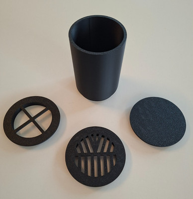 Set Taukappe / Streulichtschutz Staubschutz Spike Bahtinov für ZWO Seestar S50