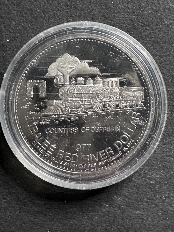 KANADA Trade Dollar 1977 Winnipeg Countess of Dufferin Token Medaille - Bild 1 von 2