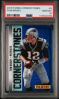 TOM BRADY 2013 PANINI CORNERSTONES SILVER PRIZM #5 - PATRIOTS - PSA 10 Gem Mint