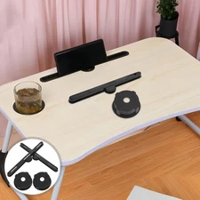 2 Sets Folding Table Cup Holder Slots for Laptop Organizer