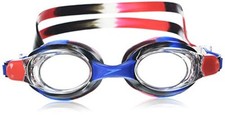 unisex-teen Swim Goggles Skoogle Ages 3-8 One Size Red/White/Blue