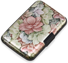 Credit Card Holder for Women, RFID Blocking, Aluminum Alloy Hard Case, Small Min