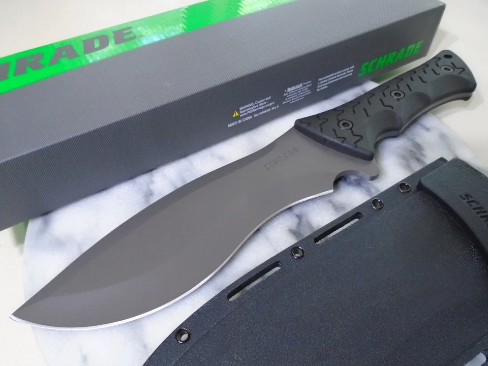 Cuchillo Bowie recurvo hoja fija Schrade Little Ricky Full Tang 8Cr13MoV SCHF28 Foto 4 de 4