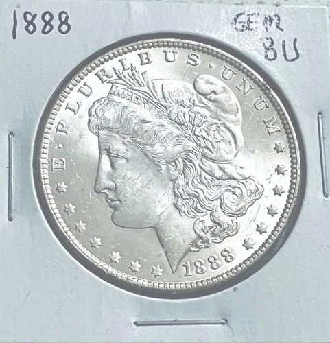 1888 morgan silver dollar GEM BU Loaded With Mint Frosting Perfect Reverse