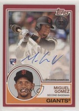 2018 Topps 1983 Topps Design Red 6/25 Miguel Gomez #83A-MO Auto 6q1
