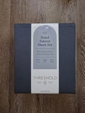 Hotel Sateen 800 Thread Count 4pc Sheet Set Baratta Slate Blue Threshold
