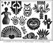 Unmounted Rubber Stamp Plate, Unmounted/Uncut Pink Rubber Stamps