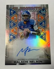 Malachi Nelson 2024 Bowman U Elements of the Game On Card Rookie Auto /100 UTEP