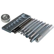 Craft Tool Die Punch Snap Kit Rivet Setter With Base For Punch Hole And Install