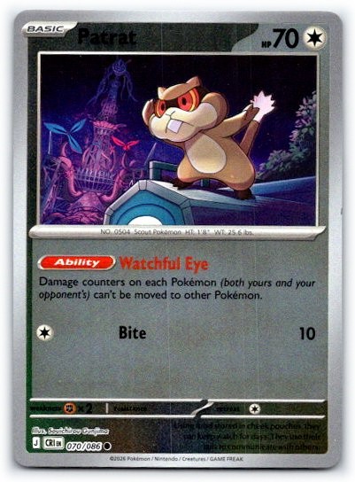 Patrat 070/086 ~ Reverse Holo English Near Mint