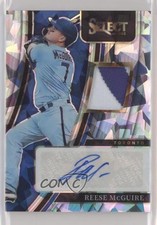 2022 Select Signature Materials Cracked Ice Prizm 25/25 Reese McGuire Auto 3c6
