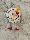 The Dish Ran Away With the Spoon Ceramic Ornament Vintage Storybook Character — photo 1